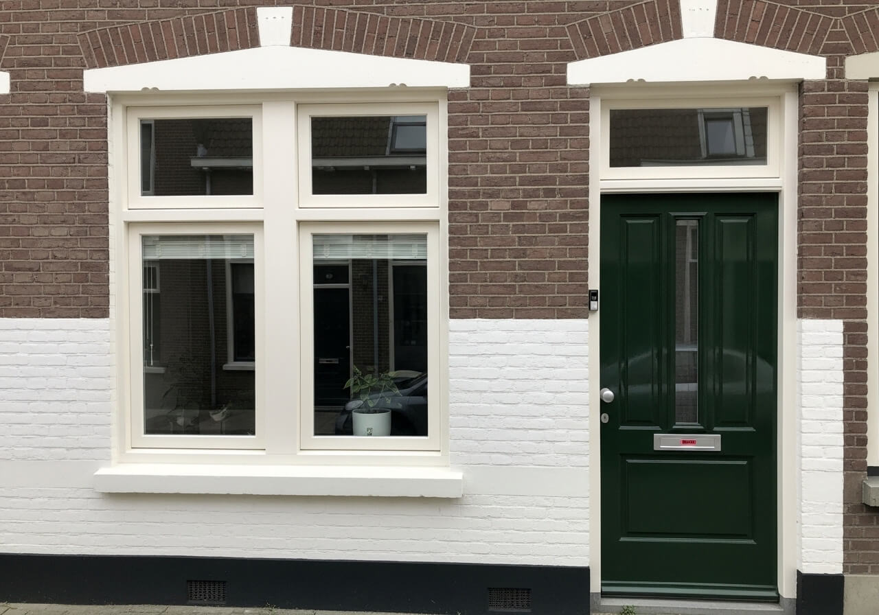 Buitenschilderwerk grachtenpand Utrecht